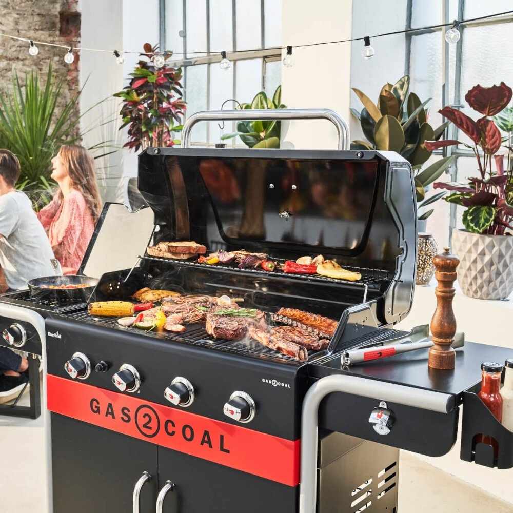 4 Burner Hybrid BBQ Grills 440, Black - Char-Broil 140926 - Naamaste London Homewares - 6