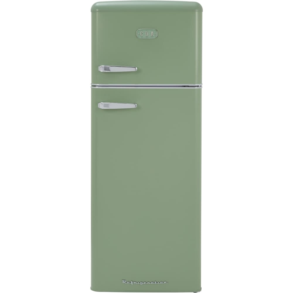 162L Meadow Retro Fridge Freezer, 80/20, Green - CDA Betty - London Houseware - 1