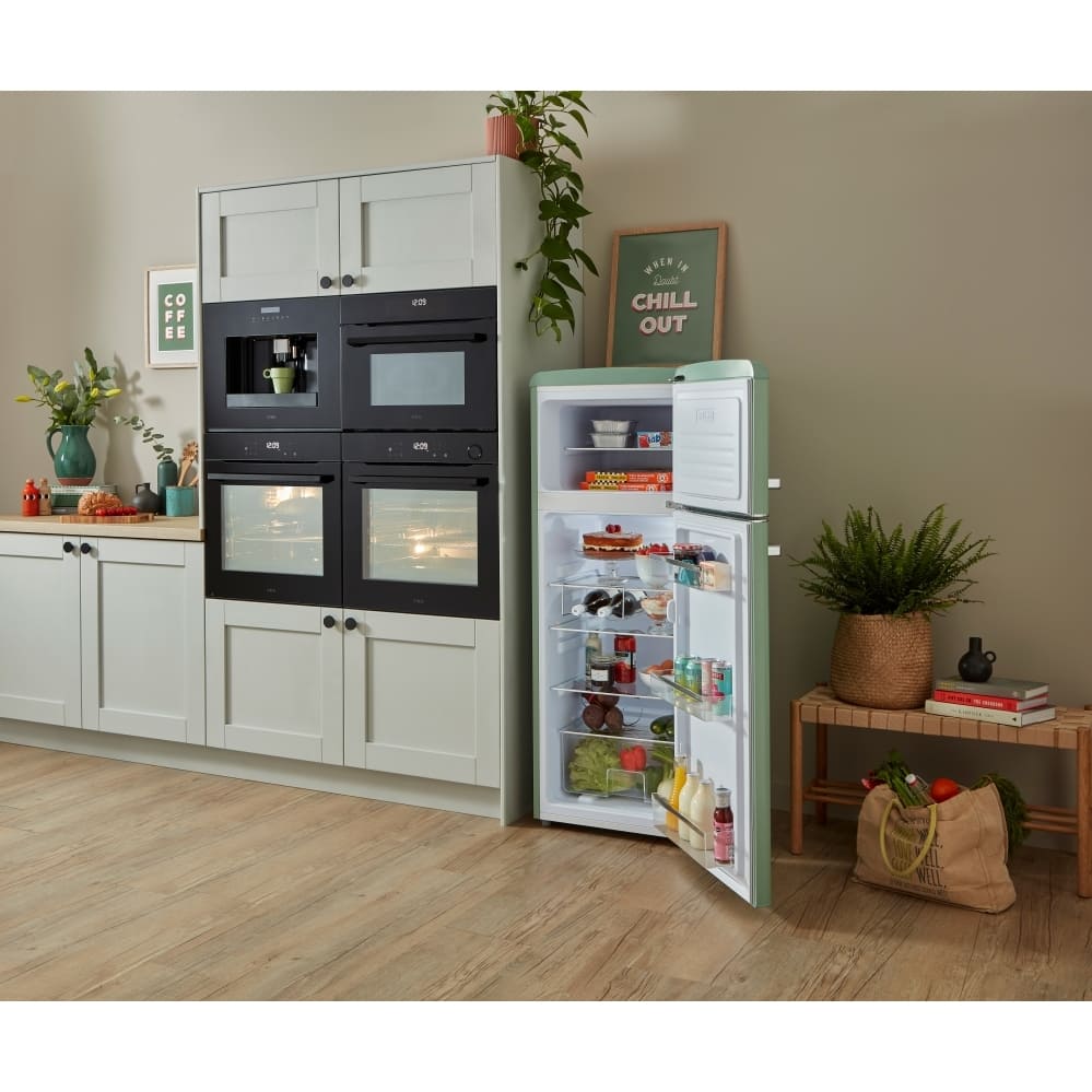 162L Meadow Retro Fridge Freezer, 80/20, Green - CDA Betty - London Houseware - 17