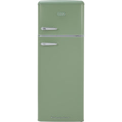 162L Meadow Retro Fridge Freezer, 80/20, Green - CDA Betty - London Houseware - 1