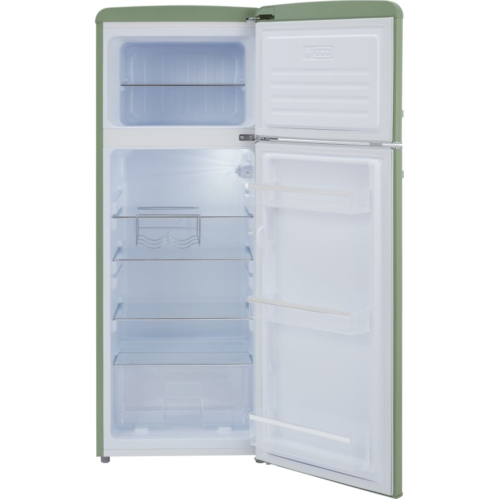 162L Meadow Retro Fridge Freezer, 80/20, Green - CDA Betty - London Houseware - 16