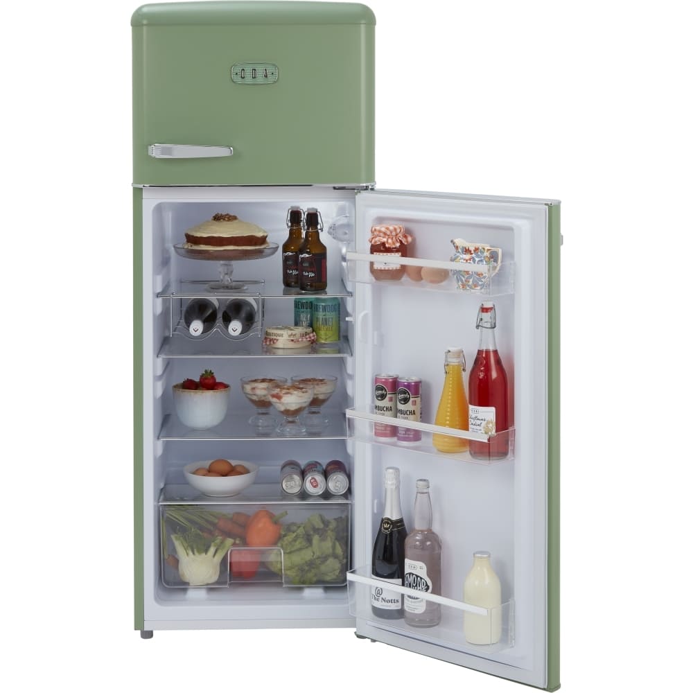 162L Meadow Retro Fridge Freezer, 80/20, Green - CDA Betty - London Houseware - 15