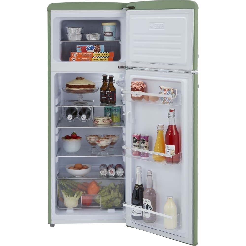 162L Meadow Retro Fridge Freezer, 80/20, Green - CDA Betty - London Houseware - 13