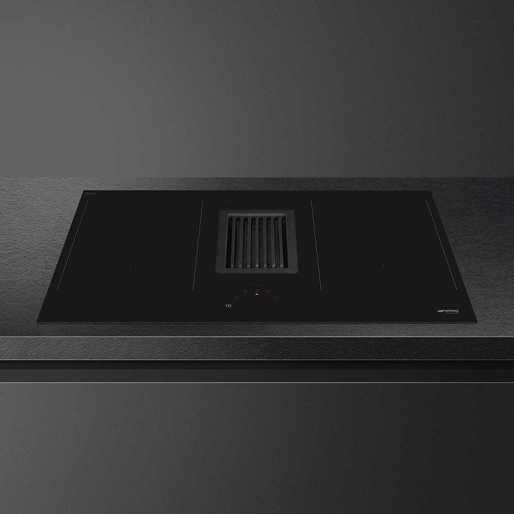 80cm Black Vented Induction Hob, - Smeg HOBD482D - Naamaste London Homewares - 8