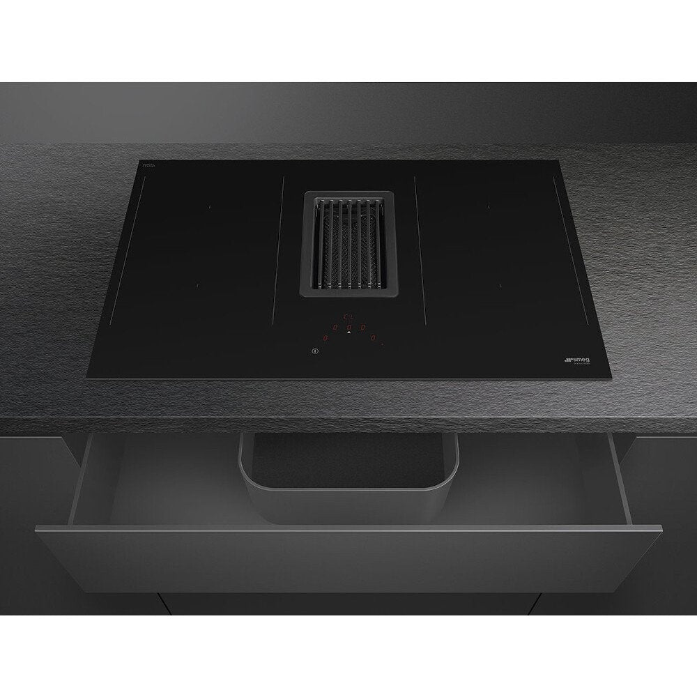 80cm Black Vented Induction Hob, - Smeg HOBD482D - Naamaste London Homewares - 2