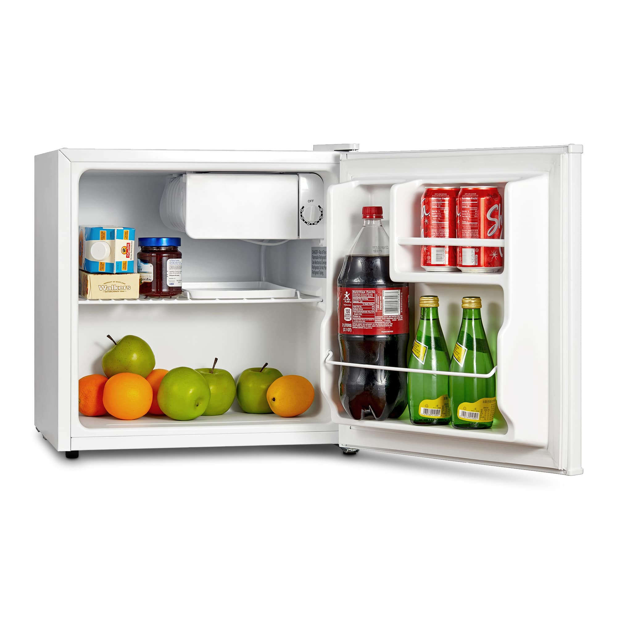 43L White Mini Fridge with Ice Box - Montpellier MTTR43W