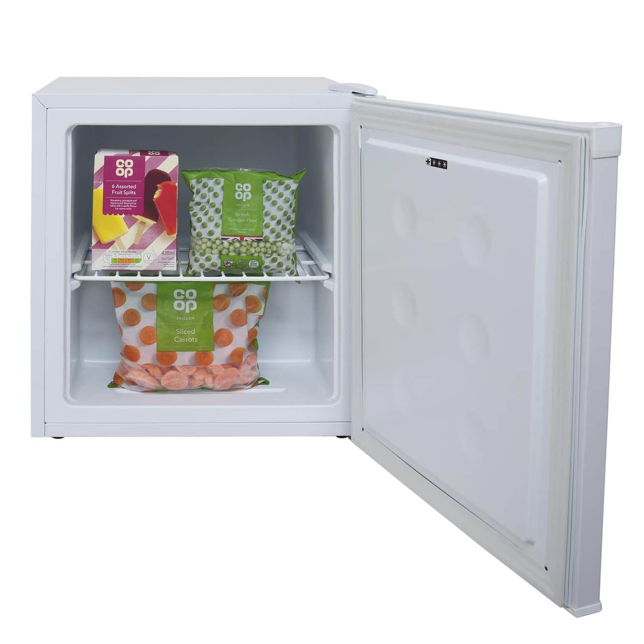 39L White Table Top Mini Freezer, 4* Rated - SIA TT02WH