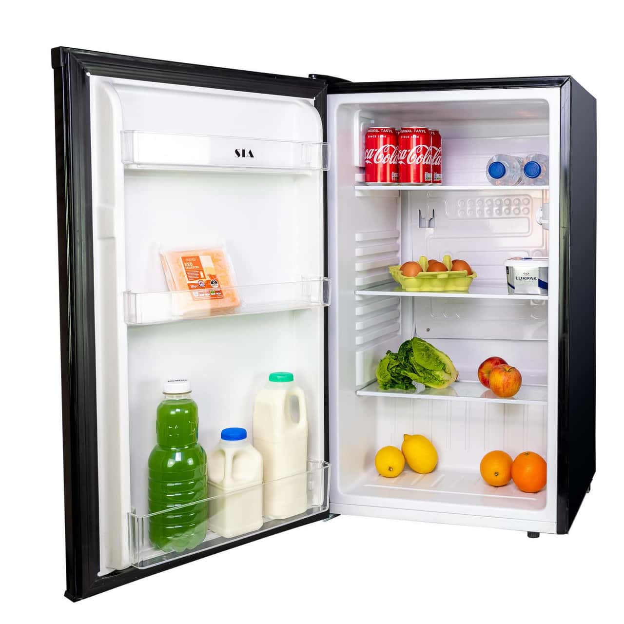 91L Black Under Counter Larder Fridge - SIA LFS01BL