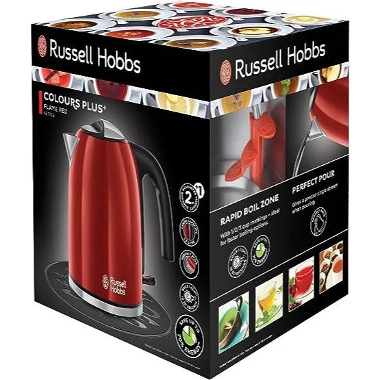 Russell Hobbs Electric Kettle Colours Plus Flame Red - 20412 - London Houseware - 7