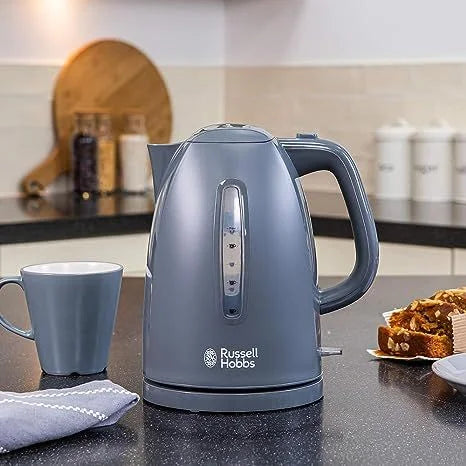 1.7L Russell Hobbs Electric Kettle, Grey Colour - 21274 - London Houseware - 2