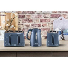 Russell Hobbs 2 Slice Toaster / Textures, Grey - 21644 - London Houseware - 3