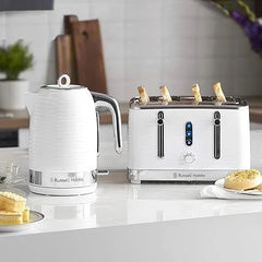 Russell Hobbs 4 Slice Toaster / Inspire, White - 24380 - London Houseware - 4