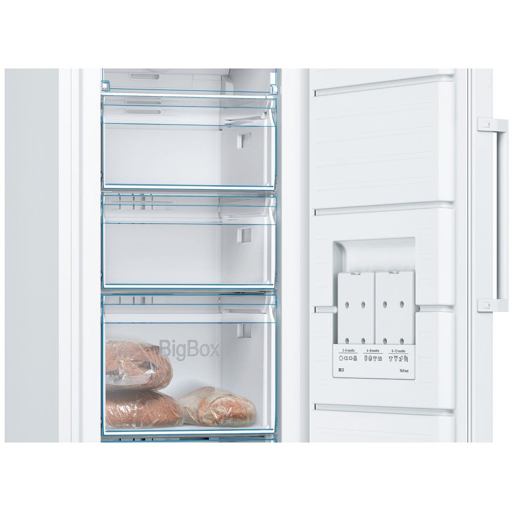 290L Tall Larder Fridge & Frost Free Tall Freezer Pack, White - Bosch - London Houseware - 5