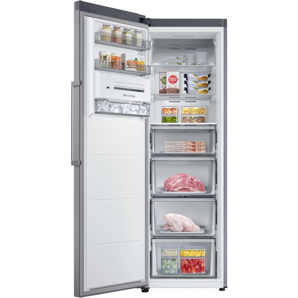 382L Tall Larder Fridge & Tall Freezer Pack, Silver - Samsung - London Houseware - 4