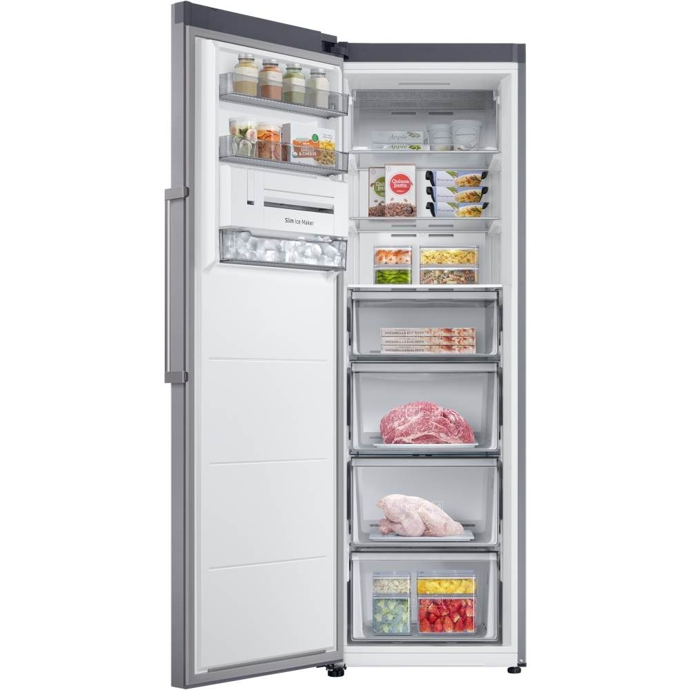 387L Tall Larder Fridge & Tall Freezer Pack, Silver - Samsung - London Houseware - 8