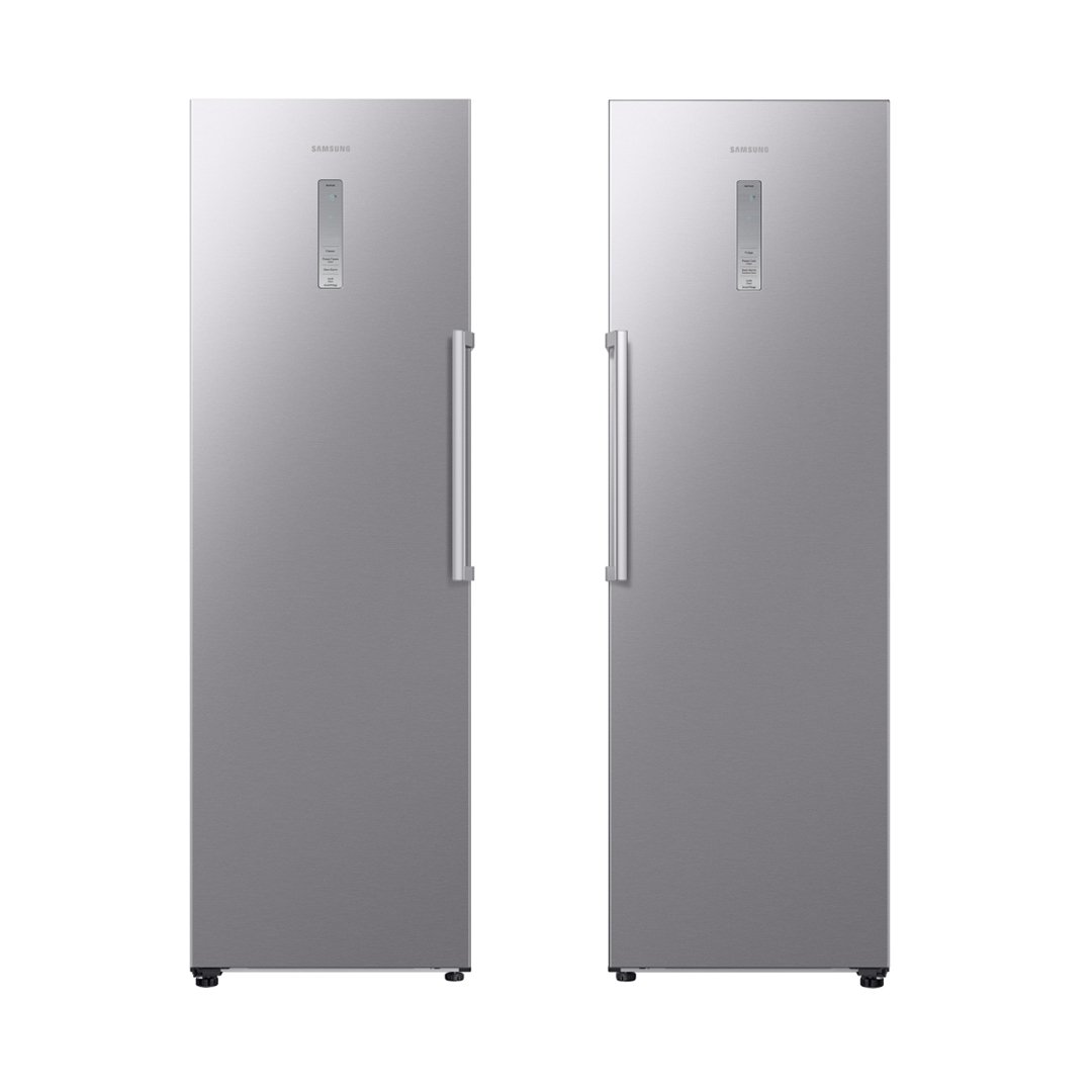 387L Tall Larder Fridge & Tall Freezer Pack, Silver - Samsung - London Houseware - 1