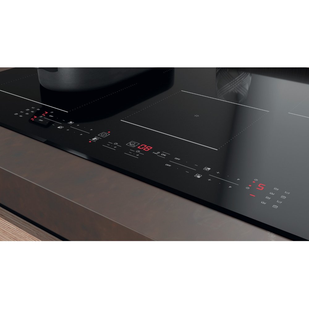 77cm 4 Zone Induction Hob, Frameless - Hotpoint TB 3977B BF