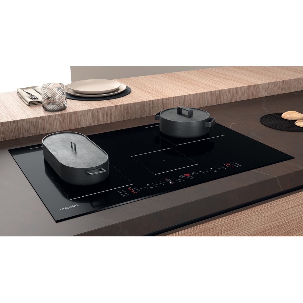 77cm 4 Zone Induction Hob, Frameless - Hotpoint TB 3977B BF - Naamaste London Homewares - 8