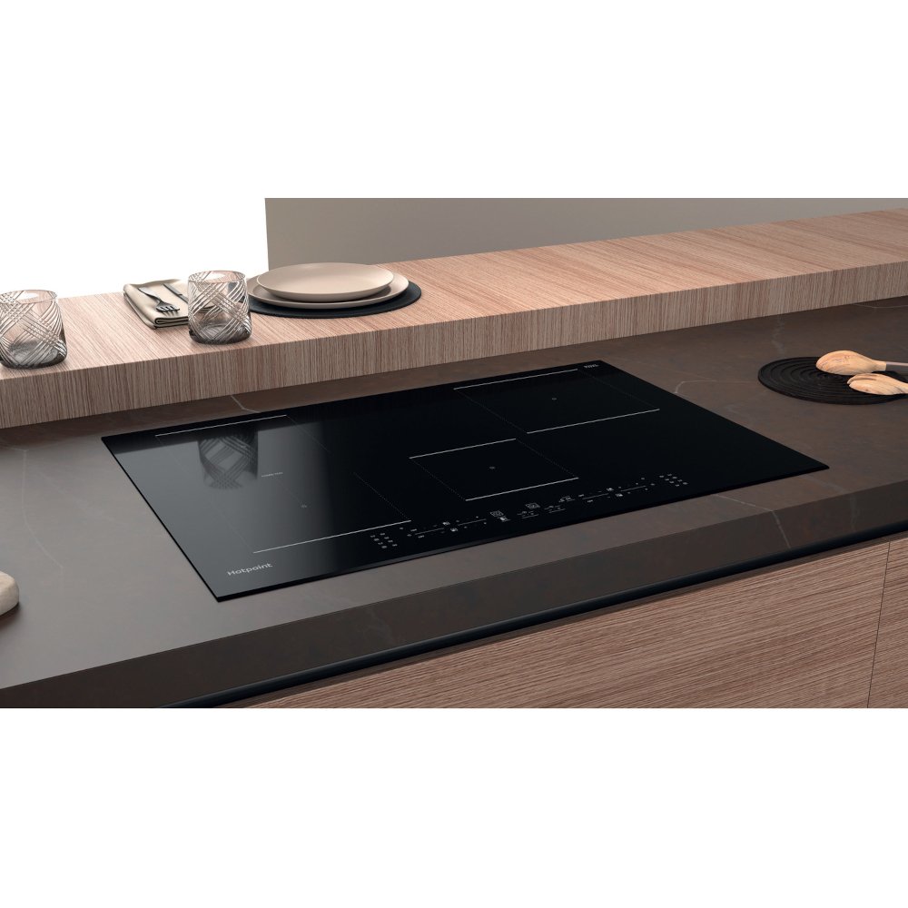 77cm 4 Zone Induction Hob, Frameless - Hotpoint TB 3977B BF - Naamaste London Homewares - 7