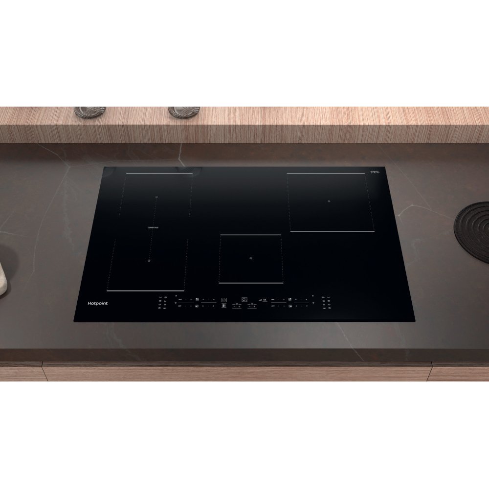 77cm 4 Zone Induction Hob, Frameless - Hotpoint TB 3977B BF - Naamaste London Homewares - 4