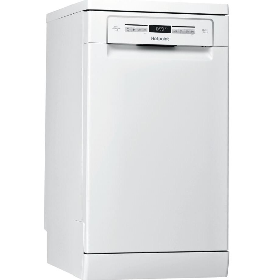 Hotpoint Slimline Dishwasher, 45cm White - HSFO 3T223 W - London Houseware - 1