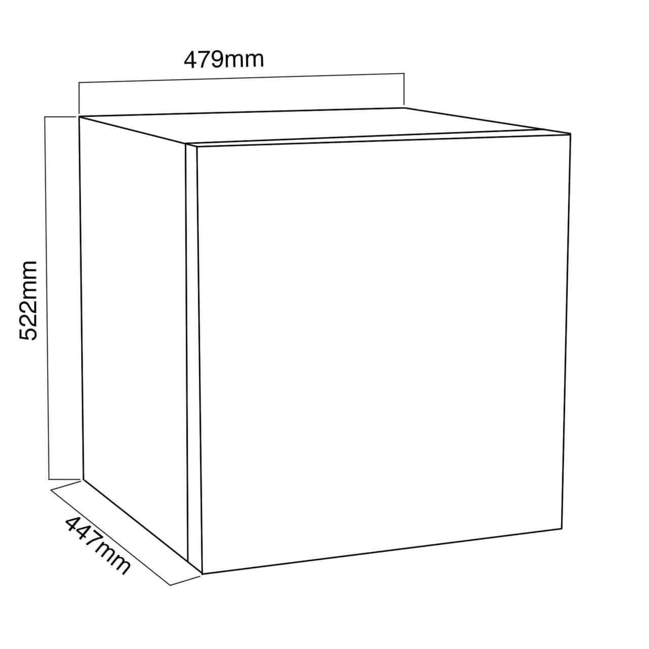 49L Black Mini Fridge with Ice Box - SIA TT01BL