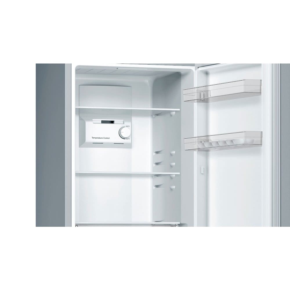 279L No Frost Bosch Fridge Freezer, 60/40, Stainless Steel - KGN33NLEAG Series 2