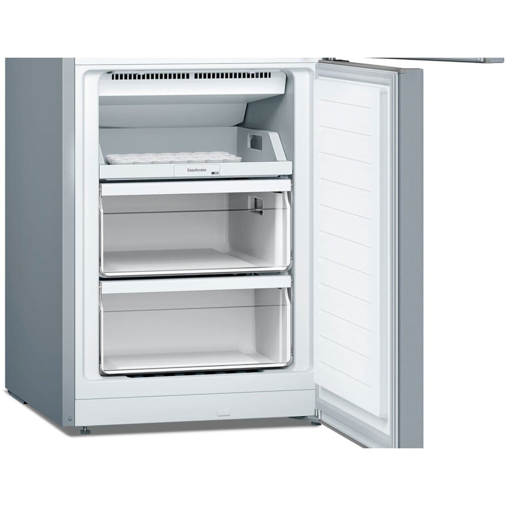 279L No Frost Bosch Fridge Freezer, 60/40, Stainless Steel - KGN33NLEAG Series 2