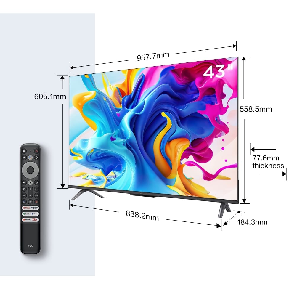 TCL Television, 43 inch With 4K Ultra HD - C64K Series 43C645K - London Houseware - 7