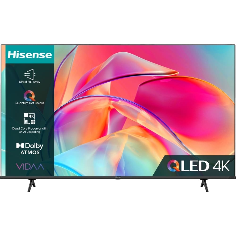 Hisense Television, 43 Inch 4K Ultra HD - E7 Series 43E7KQTUK - London Houseware - 1