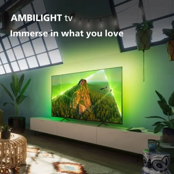 Philips Ambilight TV, 50 Inch LED 4K Ultra HD - 50PUS8108/12 - London Houseware - 8