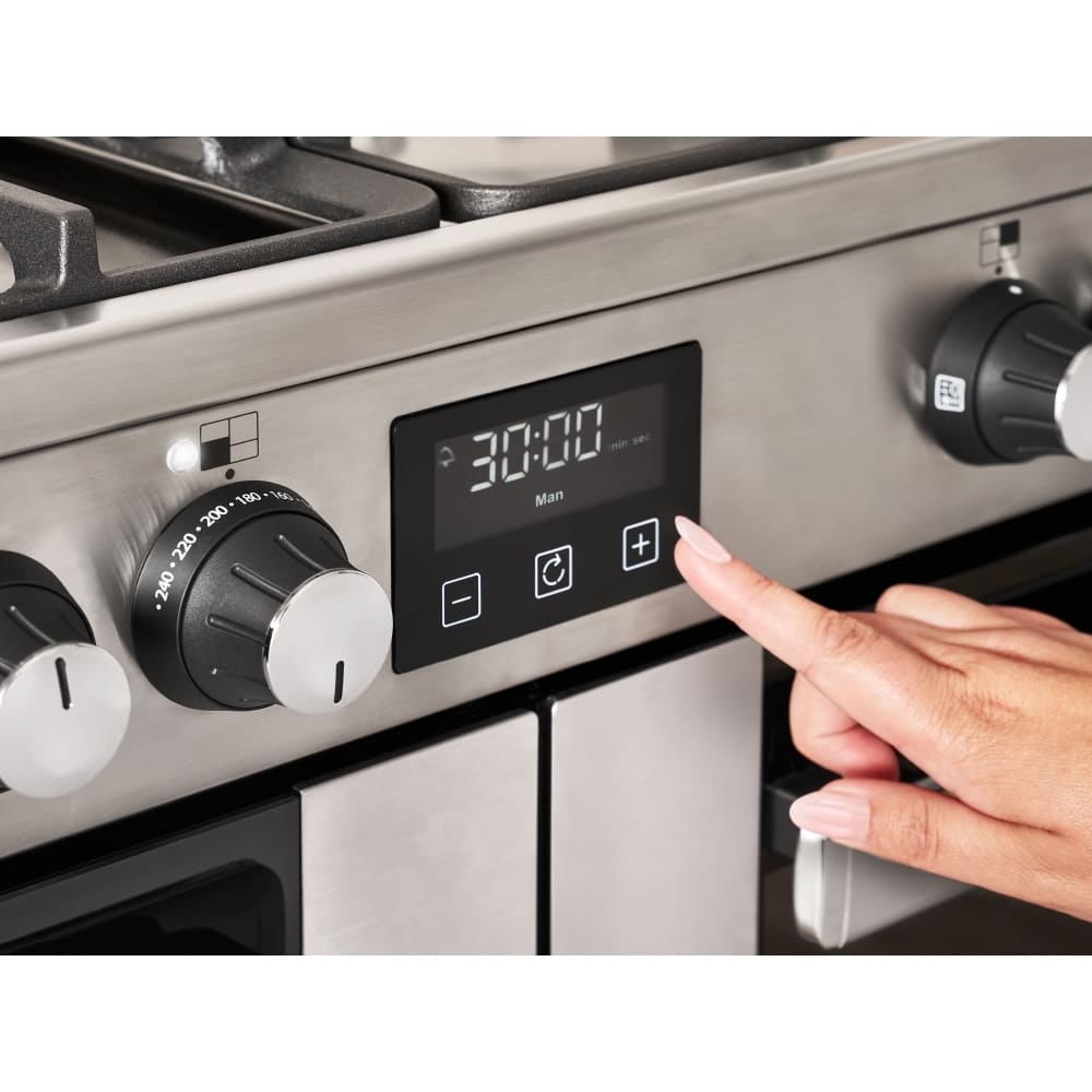 90cm Belling Range Cooker Ceramic , Stainless Steel - RCA COOKCENTRE 90E - London Houseware - 14