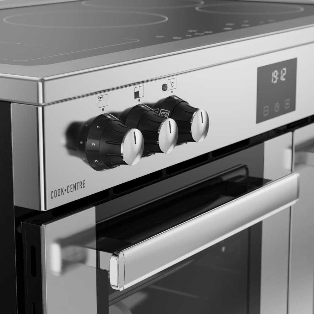 90cm Induction Belling Range Cooker, Stainless Steel, A Rated - RCA COOKCENTRE 90Ei - London Houseware - 4