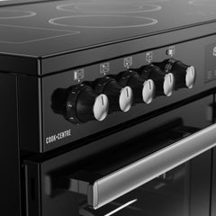 100cm Ceramic Belling Range Cooker, Black - RCA COOKCENTRE 100E - London Houseware - 3