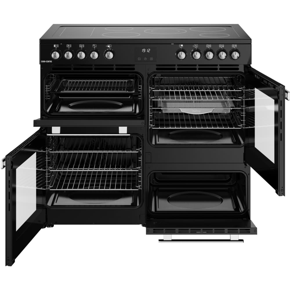 100cm Ceramic Belling Range Cooker, Black - RCA COOKCENTRE 100E - London Houseware - 6