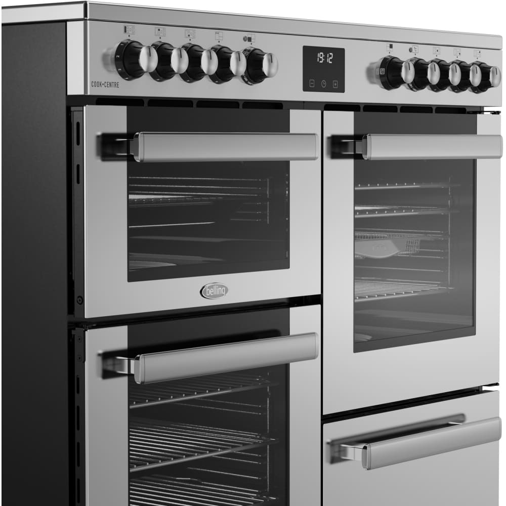 100cm Ceramic Belling Range Cooker, Stainless Steel - RCA COOKCENTRE 100E - London Houseware - 2