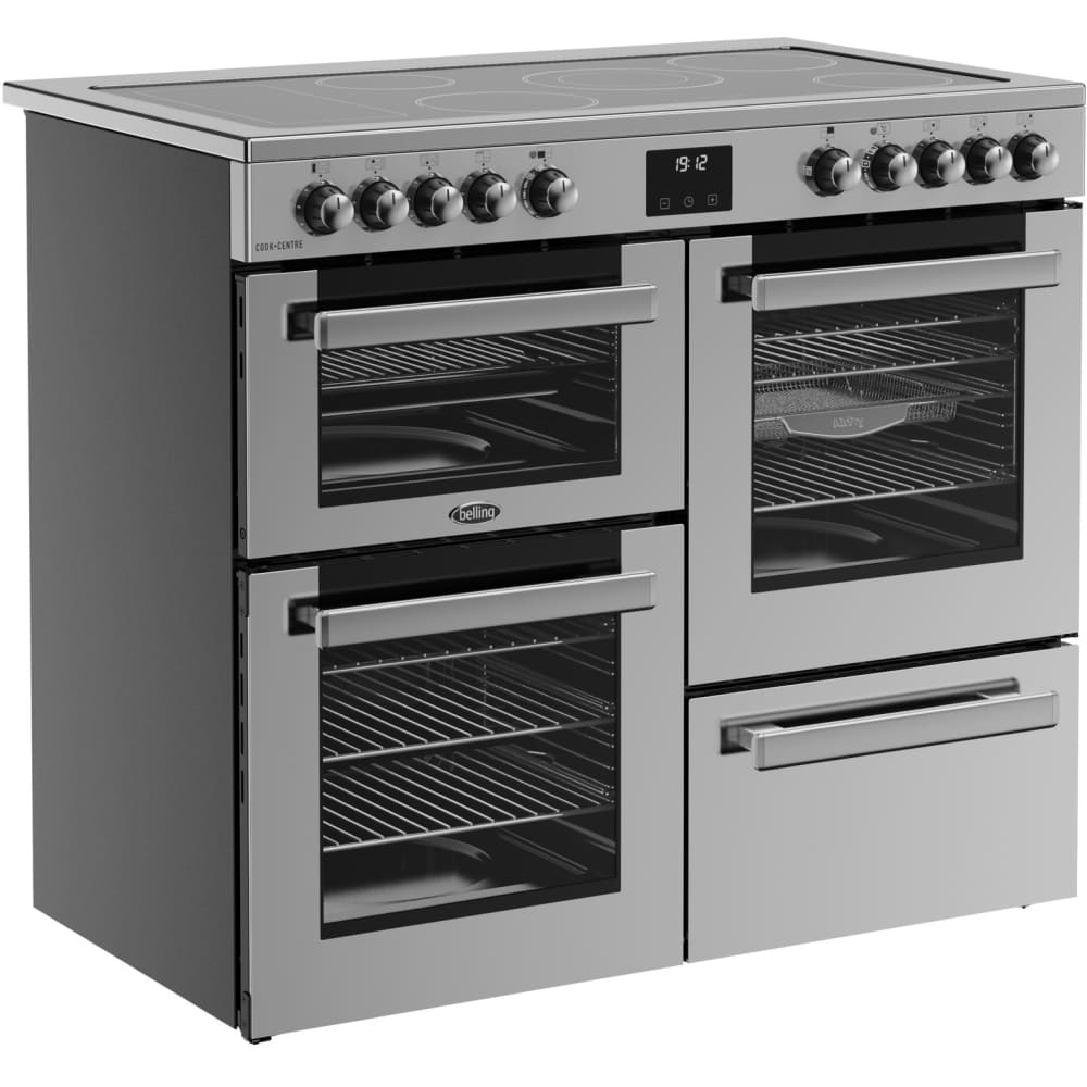 100cm Ceramic Belling Range Cooker, Stainless Steel - RCA COOKCENTRE 100E - London Houseware - 1