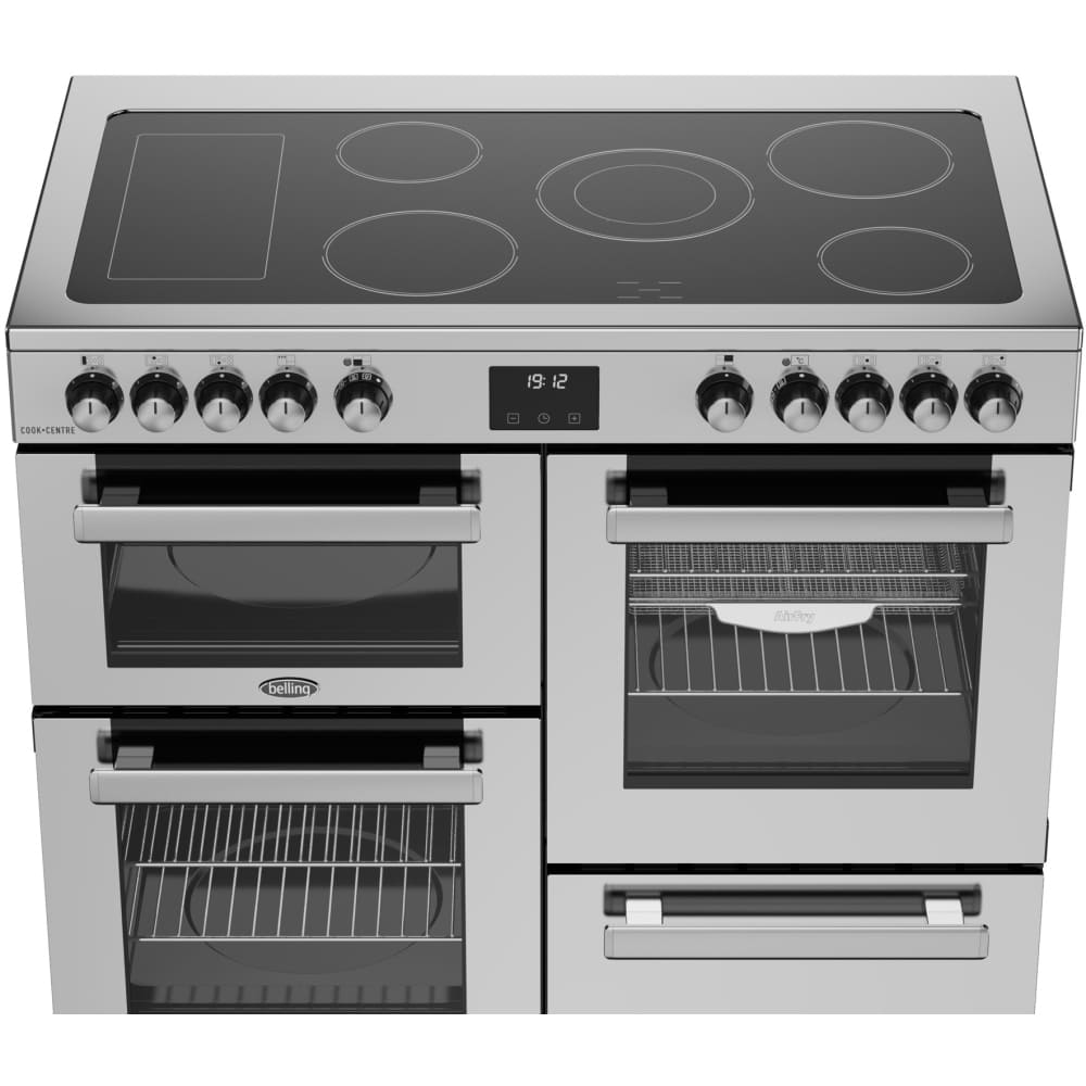 100cm Ceramic Belling Range Cooker, Stainless Steel - RCA COOKCENTRE 100E - London Houseware - 5