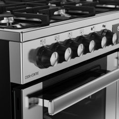 100cm Dual Fuel Belling Range Cooker, Stainless Steel - RCA COOKCENTRE 100DF - London Houseware - 3