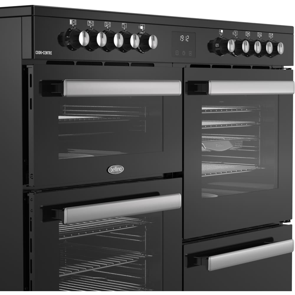 110cm Ceramic Belling Range Cooker, Black - RCA COOKCENTRE 110E - London Houseware - 4