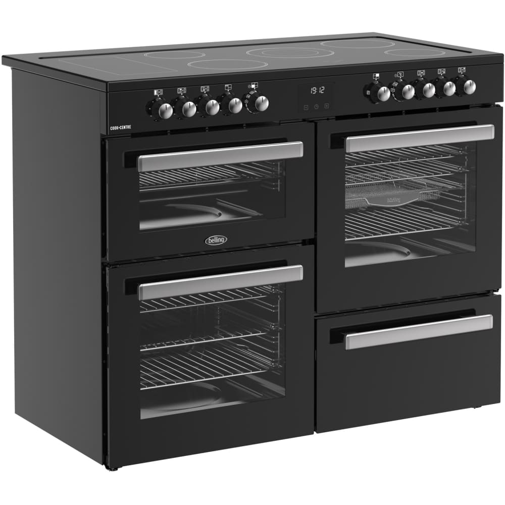 110cm Ceramic Belling Range Cooker, Black - RCA COOKCENTRE 110E - London Houseware - 5