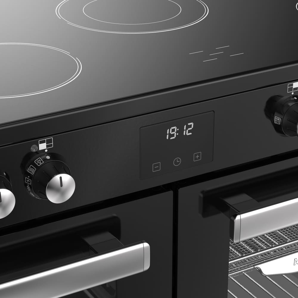 110cm Ceramic Belling Range Cooker, Black - RCA COOKCENTRE 110E - London Houseware - 8