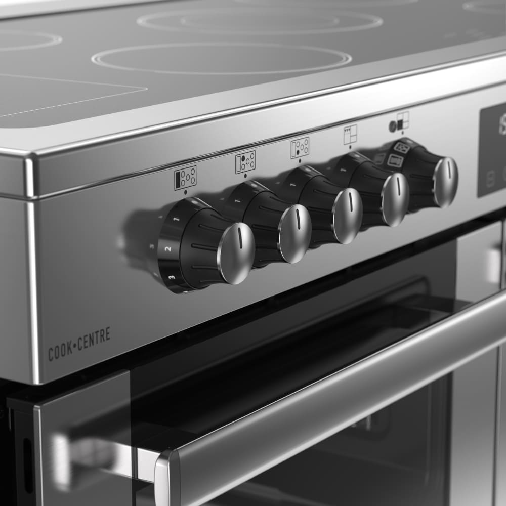 110cm Ceramic Belling Range Cooker, Stainless Steel - RCA COOKCENTRE 110E - London Houseware - 3