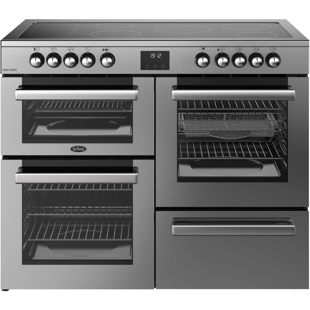 110cm Ceramic Belling Range Cooker, Stainless Steel - RCA COOKCENTRE 110E - London Houseware - 1