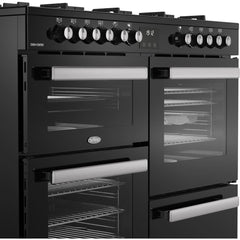 110cm Dual Fuel Belling Range Cooker, Black - RCA COOKCENTRE 110DF - London Houseware - 4