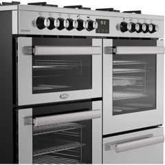 110cm Dual Fuel Belling Range Cooker, Stainless Steel - RCA COOKCENTRE 110DF - London Houseware - 4