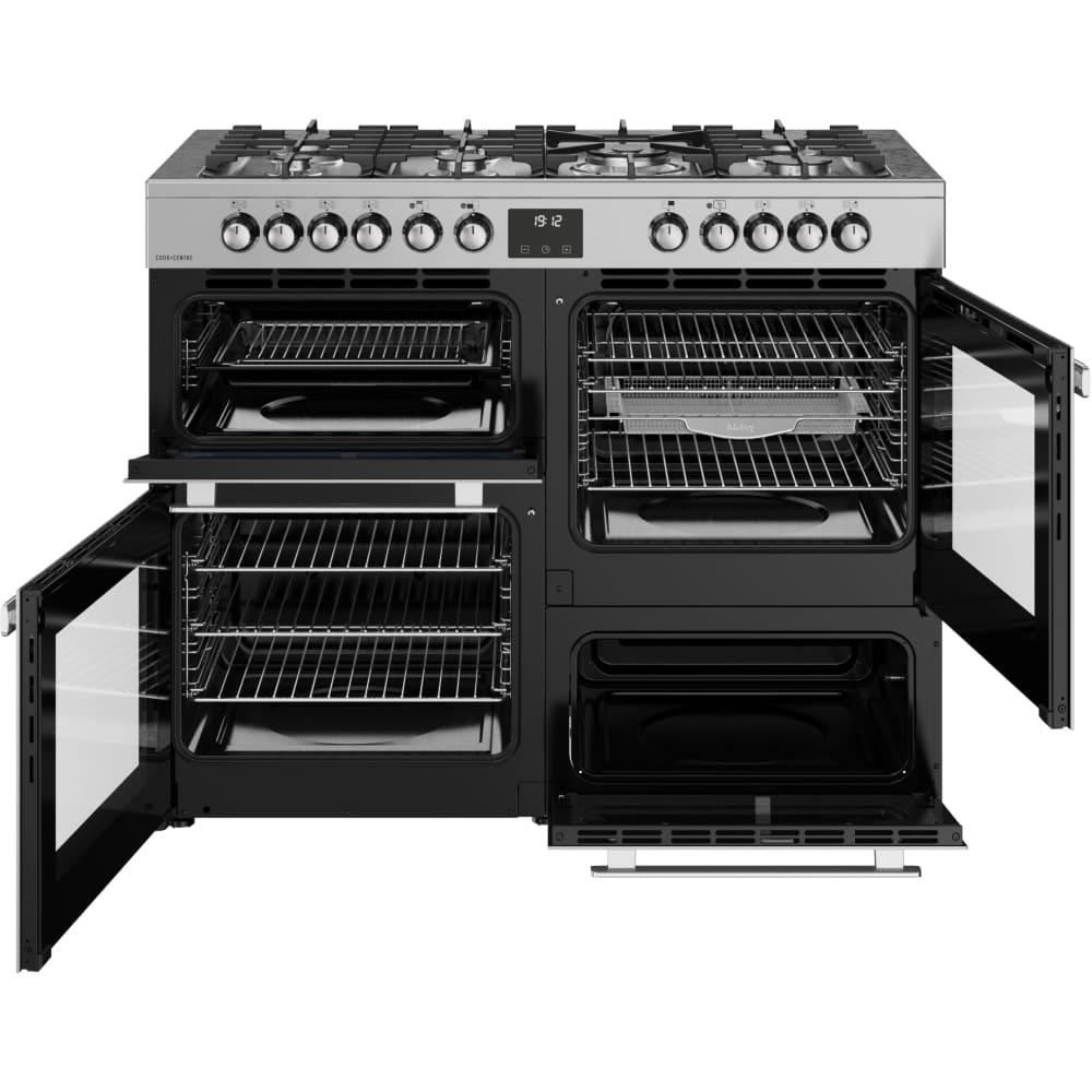 110cm Dual Fuel Belling Range Cooker, Stainless Steel - RCA COOKCENTRE 110DF - London Houseware - 6