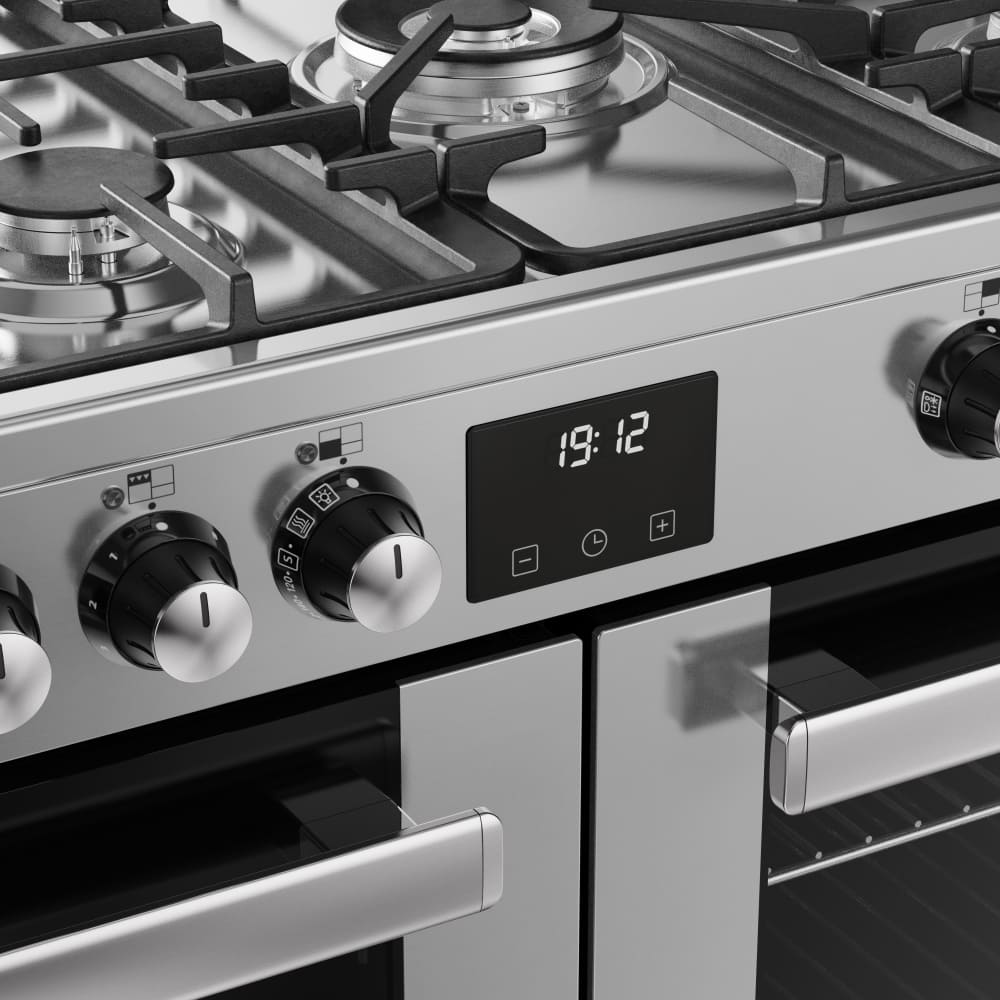 110cm Dual Fuel Belling Range Cooker, Stainless Steel - RCA COOKCENTRE 110DF - London Houseware - 8