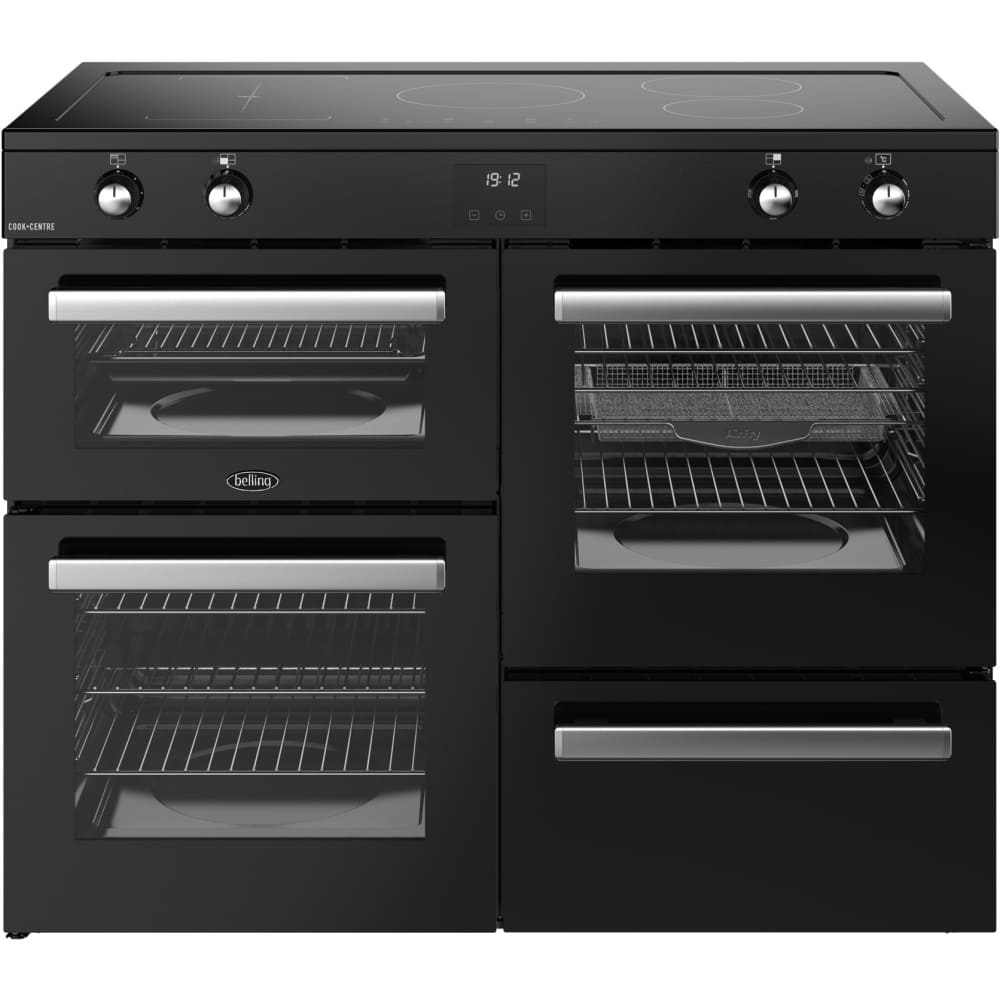 110cm Induction Belling Range Cooker, Black - RCA COOKCENTRE 110Ei - London Houseware - 1