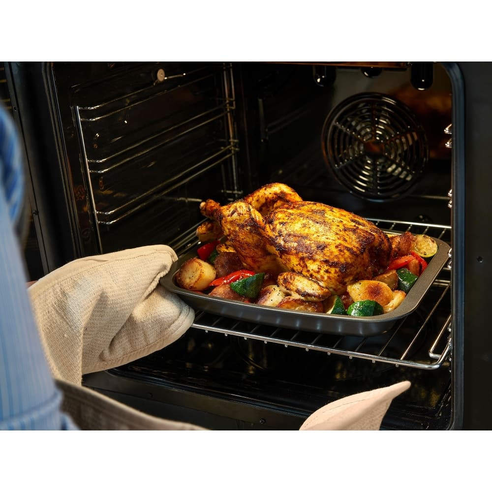 Ceramic Electric Cooker with Double Oven, Black, A Rated - Belling Farmhouse 60E - London Houseware - 6